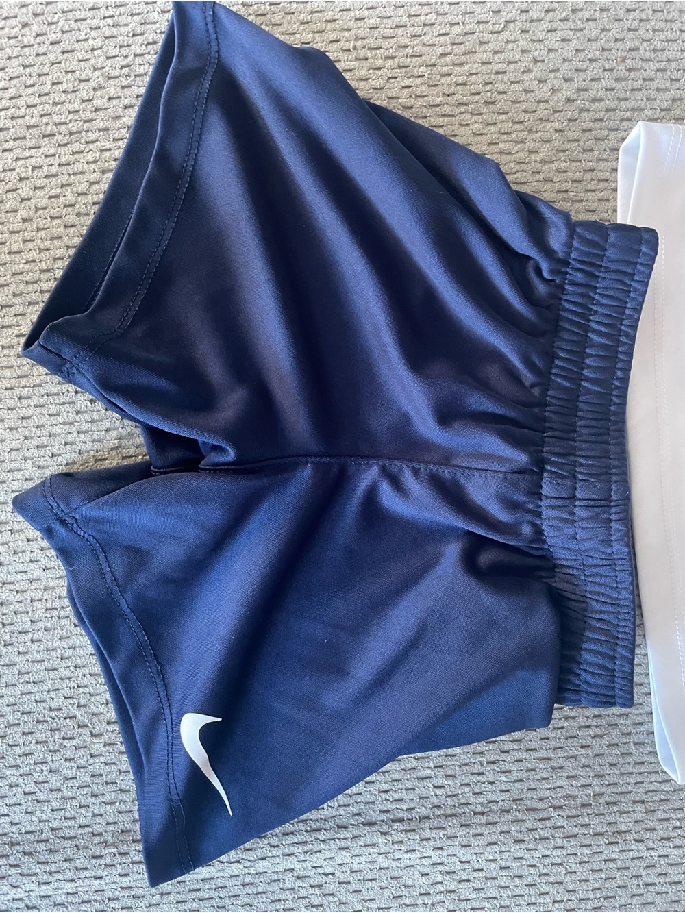 Nike Kids White Dri-FIT Polo and Navy Athletic Shorts 12-18 months - Picture 6 of 7